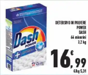 Conad DETERSIVO IN POLVERE POWER DASH offerta