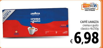 Spazio Conad CAFFÈ LAVAZZA crema e gusto classico 4x250g offerta