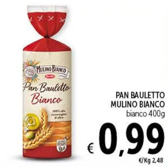 Spazio Conad PAN BAULETTO MULINO BIANCO bianco 400g offerta