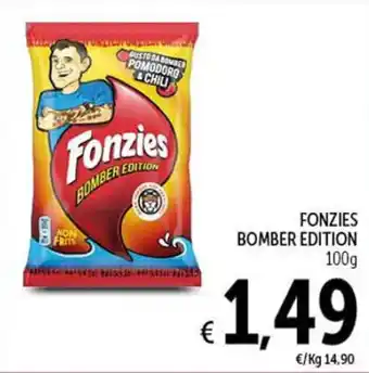 Spazio Conad FONZIES BOMBER EDITION 100g offerta