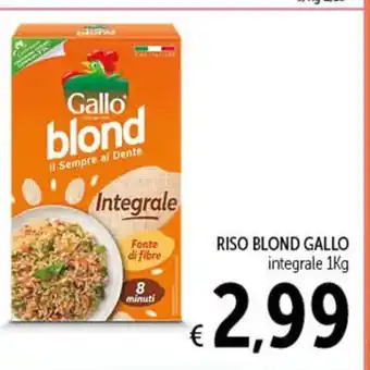 Spazio Conad RISO BLOND GALLO integrale 1Kg 1Kg offerta