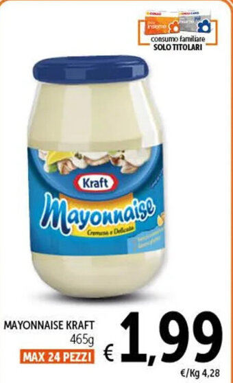 Spazio Conad MAYONNAISE KRAFT 465g offerta