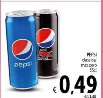 Spazio Conad PEPSI classica/ max zero 33cl offerta