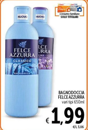 Spazio Conad BAGNODOCCIA FELCE AZZURRA vari tipi 650ml offerta