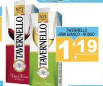 TAVERNELLO BRIK BIANCO-ROSSO
