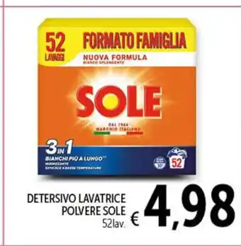 DETERSIVO LAVATRICE POLVERE SOLE 52lav.