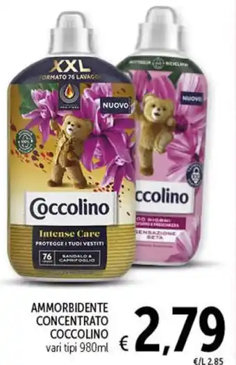 Spazio Conad AMMORBIDENTE CONCENTRATO COCCOLINO vari tipi 980ml offerta