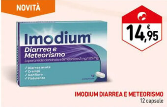 Spazio Conad IMODIUM DIARREA E METEORISMO 12 capsule offerta