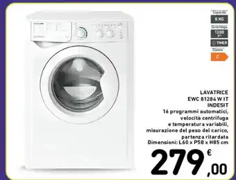 Spazio Conad LAVATRICE EWC 81284 WIT INDESIT offerta