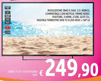 Spazio Conad SMART TV 50" AKTV504JWB ΑΚΑΙ offerta