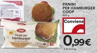 Coop PANINI PER HAMBURGER COOP 300 g offerta