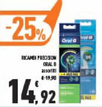 Conad Ricambi Precision Oral B assortiti offerta