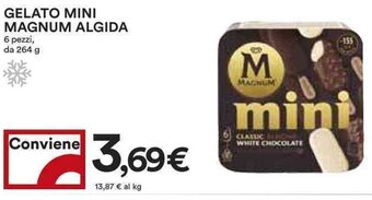 Coop GELATO MINI MAGNUM ALGIDA 6 pezzi, da 264 g offerta
