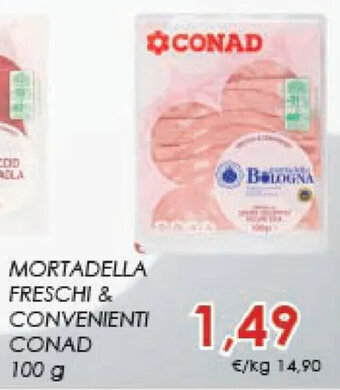 Conad MORTADELLA FRESCHI & CONVENIENTI CONAD 100 g offerta