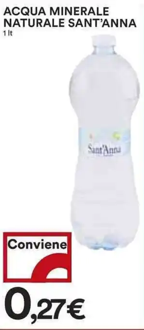Coop ACQUA MINERALE NATURALE SANT'ANNA 1 lt offerta