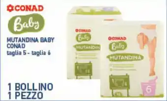 Conad MUTANDINA BABY CONAD taglia 5-taglia 6 offerta