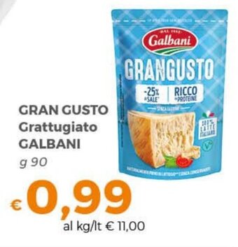 Tocal GRAN GUSTO Grattugiato GALBANI g 90 offerta