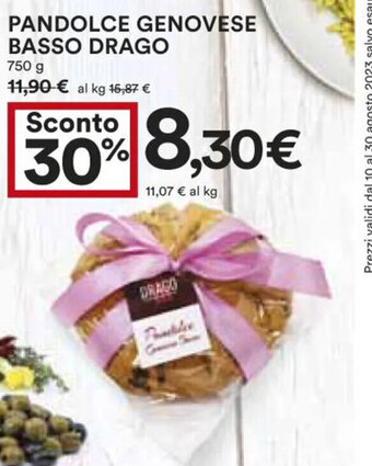 PANDOLCE GENOVESE BASSO DRAGO 750 g