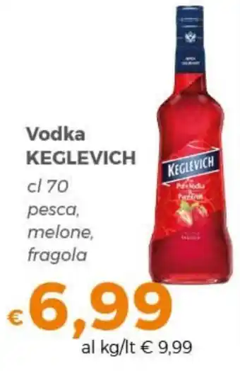 Tocal Vodka KEGLEVICH cl 70 pesca, melone, fragola offerta