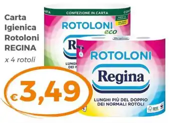 Carta Igienica Rotoloni REGINA x 4 rotoli