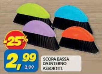 Risparmio Casa SCOPA BASSA DA INTERNO ASSORTITI offerta