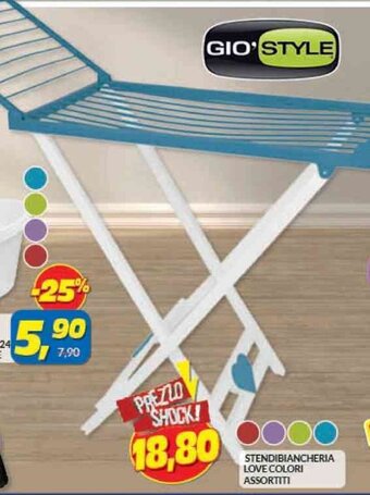 Risparmio Casa STENDIBIANCHERIA LOVE COLORI ASSORTITI offerta