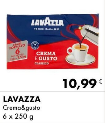 Iper Tosano LAVAZZA Crema&gusto 6 x 250 g offerta