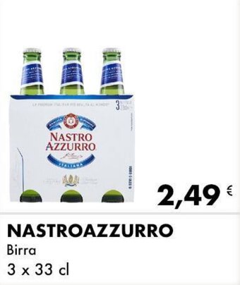 Iper Tosano NASTRO AZZURRO Birra 3 x 33 cl offerta