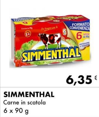 Iper Tosano SIMMENTHAL Carne in scatola 6 x 90 g offerta