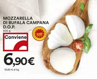 Coop MOZZARELLA DI BUFALA CAMPANA D.O.P. 500 g offerta