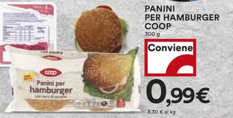 Coop PANINI PER HAMBURGER COOP 300 g offerta