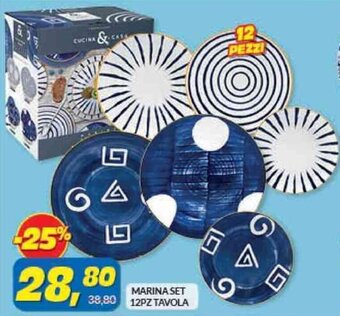 Risparmio Casa MARINA SET 12PZ TAVOLA offerta
