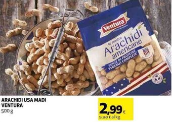 Coop ARACHIDI USA MADI VENTURA 500 g offerta