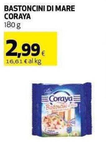 Coop BASTONCINI DI MARE CORAYA 180 g offerta