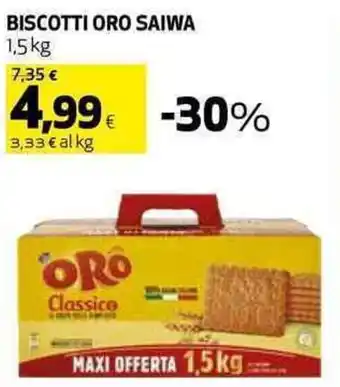 Coop BISCOTTI ORO SAIWA 1,5 kg offerta