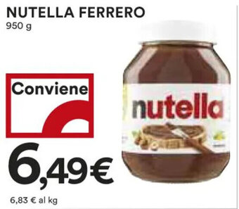 Coop NUTELLA FERRERO 950 g offerta