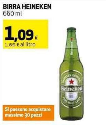 Coop BIRRA HEINEKEN 660 ml offerta