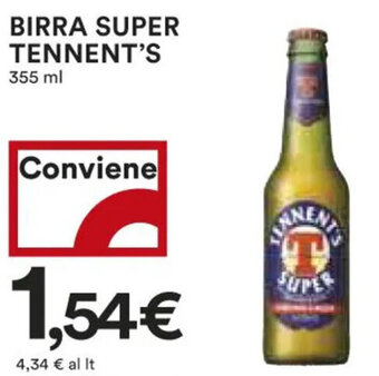 Coop BIRRA SUPER TENNENT'S 355 ml offerta