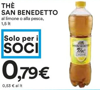Coop THÈ SAN BENEDETTO al limone o alla pesca, 1,5 It offerta