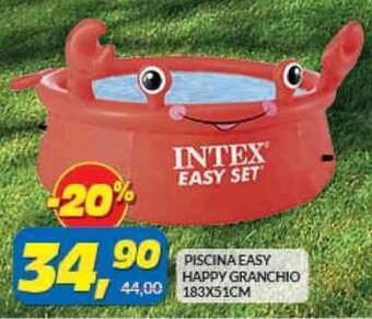 Risparmio Casa PISCINA EASY HAPPY GRANCHIO 183X51CM offerta
