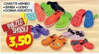 Risparmio Casa CIABATTE BIMBO • BIMBA UOMO DONNA ASSORTITE offerta
