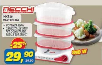 Risparmio Casa NECCHI NK916 VAPORIERA offerta