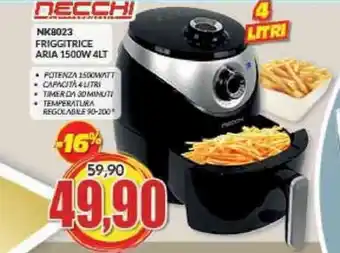 Risparmio Casa NECCHI NK8023 FRIGGITRICE ARIA 1500W 4LT offerta