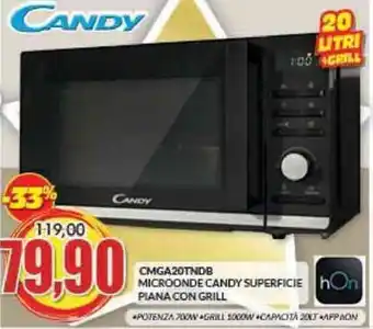 Risparmio Casa CMGA20TNDB MICROONDE CANDY SUPERFICIE PIANA CON GRILL offerta