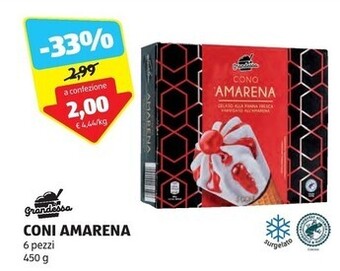 ALDI Grandessa coni amarena offerta