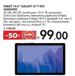 Bennet Samsung tablet 10.4 galaxy a7 t-505 offerta