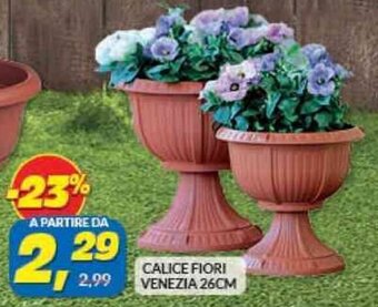 Risparmio Casa CALICE FIORI VENEZIA 26CM offerta