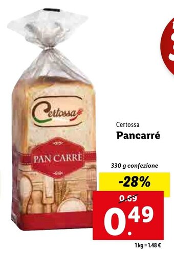 Certossa Pancarré 330 g confezione