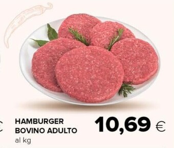 Tigre Hamburger bovino adulto offerta