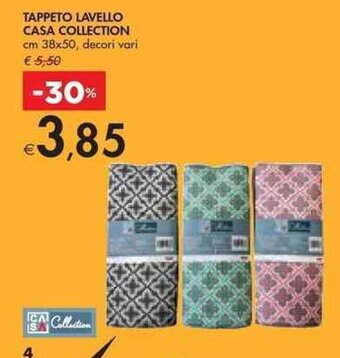 Bennet TAPPETO LAVELLO CASA COLLECTION cm 38x50 offerta